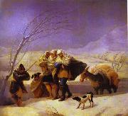 Francisco Jose de Goya The Snowstorm oil